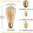 Sevici ST64 Bulbs 2 Pack,Amber Bulbs 110V 40W 240LM,E26 2200K Dimmable Bulb Edison Vintage Incandescent Light Base