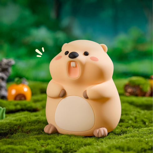 KidoYean 3 Dimmable Cute Groundhog Night Light, Squishy Groundhog Novelty Animal Lamp, Level Nursery Nightlight