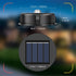 ELUTENG Solar Light Replacement Top, 4 Pack LED Lantern Light Lids, Outdoor Waterproof Replacement Solar Light Tops