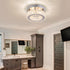 K9 Small Modern Small Crystal LED Chandelier Mini Flush Mount Round Ceiling Light Fixture Crystal Ceiling Lamp