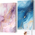 Jutom 2 Pads Jumbo Left Handed Notebook, 11" x 8.5", Lefty Wire Bound Notebooks, 200 Pages, 100 Sheets, Spiral