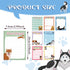 PerKoop 16 Pieces Dog Notepad Small Sticky to Do Notes Dog Funny Cute PET Note Pads Puppy Lover Gifts Dog to Do List Notebook Self Stick Note Pads for Dogs Farm Lover,3 x 4 Inch 480 Sheets