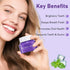 2Pack Teeth Whitening Powder, Purple Teeth Whitening Powder, Toothpaste Power, Keep Breath Fresh, Mint Flavor