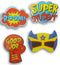 Super Hero Bulletin Board Paper Cutouts - 8 Piece - Super Student Mask, Boxing Glove, Boom - 8 x 6 Inches