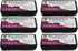 Charles Leonard Whiteboard Eraser, Felt/Foam, Gray and Black, Pack of 6