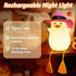 Dimmer Anywin Cute Benson Ducks Night Light, Squishy Touch Silicone Animal Nursery Bedside Lamp, & Rechargeable