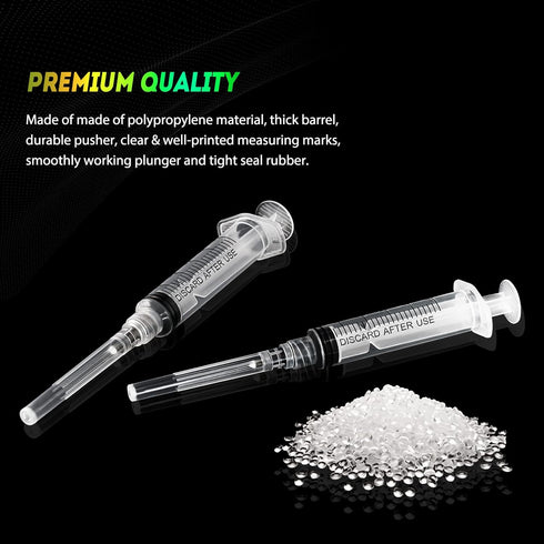 SHAOTONG 5ml Syringe with 22 Gauge 1.2 inch Luer Lock Accessories, Disposable Lab Supplies, 20 Pack