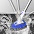3-in-1 52-Inch Floor Scrubber and Bathtub Cleaner with Adjustable Long Handle, Shower Brush for Cleaning Bathroom Tile
