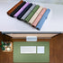 Busnos 47.2" x17" Cute Desk Cover - Mouse Pad, Green Leather Non-Slip Laptop Mat for Desktop