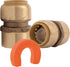 SharkBite 3/4 Inch Water Heater Connection Kit, Push to Connect Brass Plumbing Fittings, 22441LF
