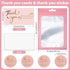 Epakh 1140 Pieces Thank You Card and Sticker Set, Includes 100 Thank You Business Cards, 1000 Roll Labels, 40 Packaging