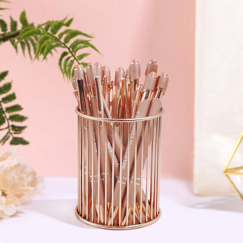 Stylus Pens for Touch Screens, 12 Pack Rose Gold Inspirational Pens, 1.0mm Medium Point BallPoint Pens - 12 Pcs