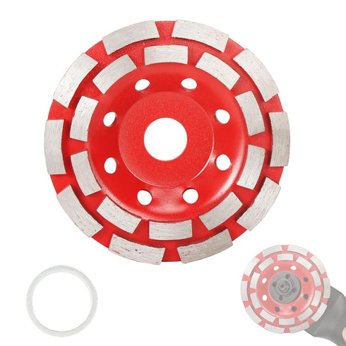 Diamond Concrete Grinding Wheel 4 1/2 Inch for Angle Grinder, Arbor Hole 7/8"-5/8" for Grinding and Polishing Concrete