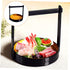 ULTECHNOVO Handheld Sushi Tray Round Plastic Sashimi Serving Dish Creative Food Display for Snacks and Sushi