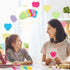 Teling 48 Pcs Heart Sticky Notes: 2160 Sheets, Heart Shaped Sticky Notepads, 3 x 3" Cute Self Sticky Notepads