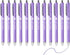 Writon Retractable Gel Pens - Comfort Barrel - 0.7mm Fine Point - Purple Ink - 12 Pack
