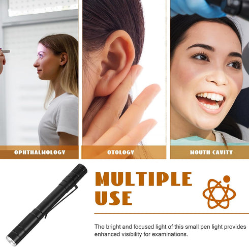 Mikinona Compact Dual- Inspection Light Reusable Diagnostic Flashlight for Doctors and Nurses, Pocket-Sized Examination