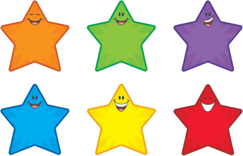 TREND ENTERPRISES Accents, Multi Star Smiles Classic, 5-1/2-Inch Tall, 36/Pack (TEPT10907)