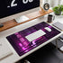 Purple Gaming Mousepad, Japanese Desk Mat XXL Extended Anime Cool Large Mouse Pad for Computer Gamers, 31.5''X15.7''