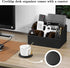 Pu Leather Desk Organizer, Multifunctional Storage Box with 5 Compartments, Office Accessories for Pen, Pencil,