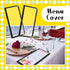10 4.5 11 Inches (4 8 Ziliny Pcs x Transparent Restaurant Menu Holders Clear Menu Covers with Metal Corners Black
