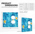 ELTIVNOS 2 Size(4.6x4.5in) Spa Theme,Outlet Covers Gang Wall Plates,Massage Stones with Flower on The Waters,Light