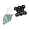 RuiLing 8 Set T-Track Knobs Kit - Hex Head Manual Nut with Full Thread Outer Bolts and Washers for DIY Projects