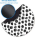 Cute Round Mouse Pad, Black and White Polka Dot Print Design for Computers and Laptop