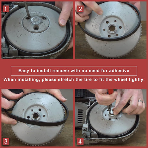 2 PCS 45-69-0030 Blade Pulley Tire Replacement for Milwaukee Compact Bandsaws 6242-6, 2629-20, 6230, 6232-20