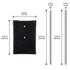 Lab Support Stand, Cast Iron Support Ring Stand with 22.44 inch Rod and 8 x 5 inch Base