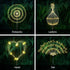 Unihoh 4 Pack 120 8 Solar Outdoor Warm White Garden Lights, Firework With LED Starburst String Modes Fairy With Remote