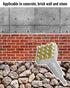 6 Inch x 1 1/4 Inch SDS Plus Bushing Tool for Concrete Stone Brick Wall, Square Head Bushing Bit (16 Pins SDS Plus)