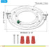 105mm (4.13") 2 Set PATIKIL Universal Light Fixture Mounting Bracket Kit, Silver Tone Ceiling Mount Bracket for Wall