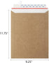 ValBox 9x11.5 Self Seal Photo Document Mailers - 25 Pack Stay Flat Brown Cardboard Envelopes