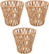 HEEPDD 3PCS E14 Bulb, 9cm 14cm 3PCS Faux Rattan Lampshade, Rope Clamp/Holder On Lampshade for Top Bottom, Perfect