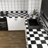 VaryPaper 15.7''x78.7'' Thick Checkered Countertop Contact Paper: Waterproof Peel and Stick Black and White Wallpaper