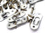 AUEAR Metal Keyhole Hanger, Picture Frame Mirror Cabinet Hanging Fasteners (20 Pack, Silver)