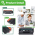 Aztech 26X CF226X Toner Cartridge, 2 Pack High Yield Compatible Replacement for HP 26X CF226X, Black 2-Pack