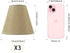TAaMTYH Set 3Fabric Bulbs, Lampshade3" 6" 5" Small Lamp Shade Chandelier Shades of Lampshade for Wall LampChandelier