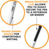 BIC Clic Stic Black Retractable Ballpoint Pens, Medium Point (1.0mm), 24-Count Pack, Comfortable Round Barrel