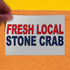 Fastasticdeals 36x24Inches Decal Stickers Multiple Sizes Fresh Local Stone Crab Red Blue Bar Restaurant Industrial