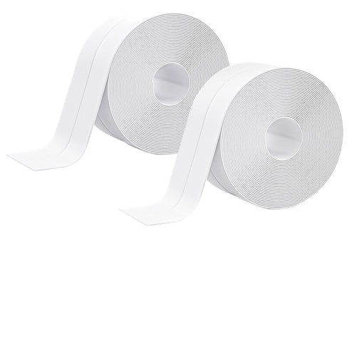 Caulk Strip 2 Pack, 1.5' x 10.5Ft Self Adhesive Caulk Tape for Kitchen Countertop, Sink, Bathroom, Toilet, and Bathtub