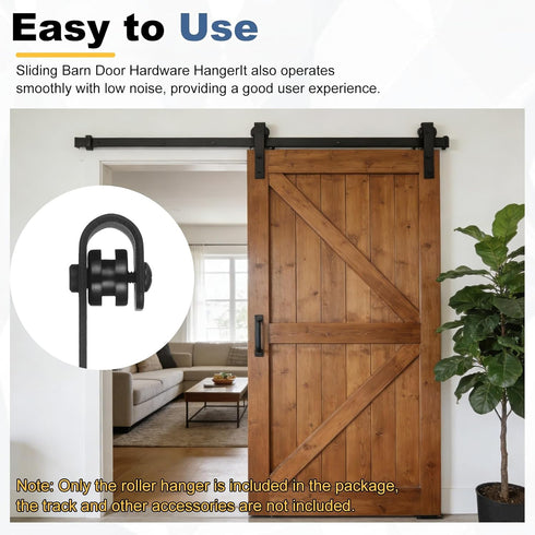 4Pcs (148x20mm, uxcell Sliding Barn Door Hardware Hanger, Mini Sliding Door Hardware for TV Stands Wardrobe Small