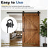 4Pcs (148x20mm, uxcell Sliding Barn Door Hardware Hanger, Mini Sliding Door Hardware for TV Stands Wardrobe Small