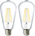 Sunco Lighting 2 Pack, Dusk to Dawn Light Bulbs, LED Edison 2700K Soft White, 7W Equivalent 60W, E26 Base