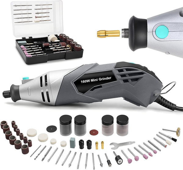 XSSIVE 160W Rotary Tool Kit with 195pcs Accessories, Variable Speed, Corded Electric Multifunctional
