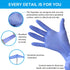 FINITEX Nitrile Disposable Gloves, Medical Exam Gloves - 100/1000 PCS Latex-free Examination Purple Chemo Gloves
