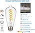 Dimmable Vintage LED Edison Bulbs, 6W, Equivalent 60W, 600lm, Daylight 5000K,ST58 Antique LED Filament Bulbs, E26 Medium Base, Clear Glass, Pack of 6 by BORT
