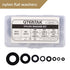 QTEATAK 510 Pcs Black Nylon Flat Washer Assortment Kit for Electrical Connections on Household & Commercial Appliances