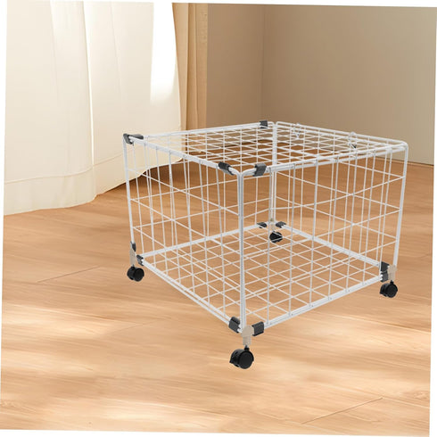 4pcs HANABASS Pet Cage Casters with Swivel Design Easy Mobility Wheels for Cat Crates Sturdy and Secure Rolling Cart